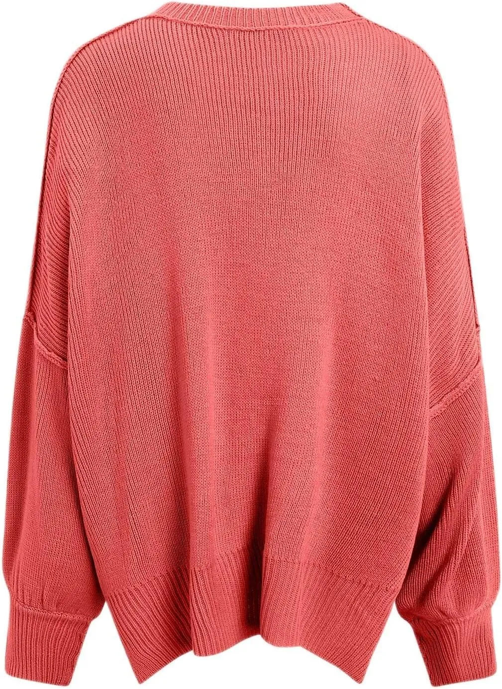 Womens Sweaters Chunky Knit Solid Color Crew Neck Long Sleeve Casual Lightweight Soft Jumper Tops