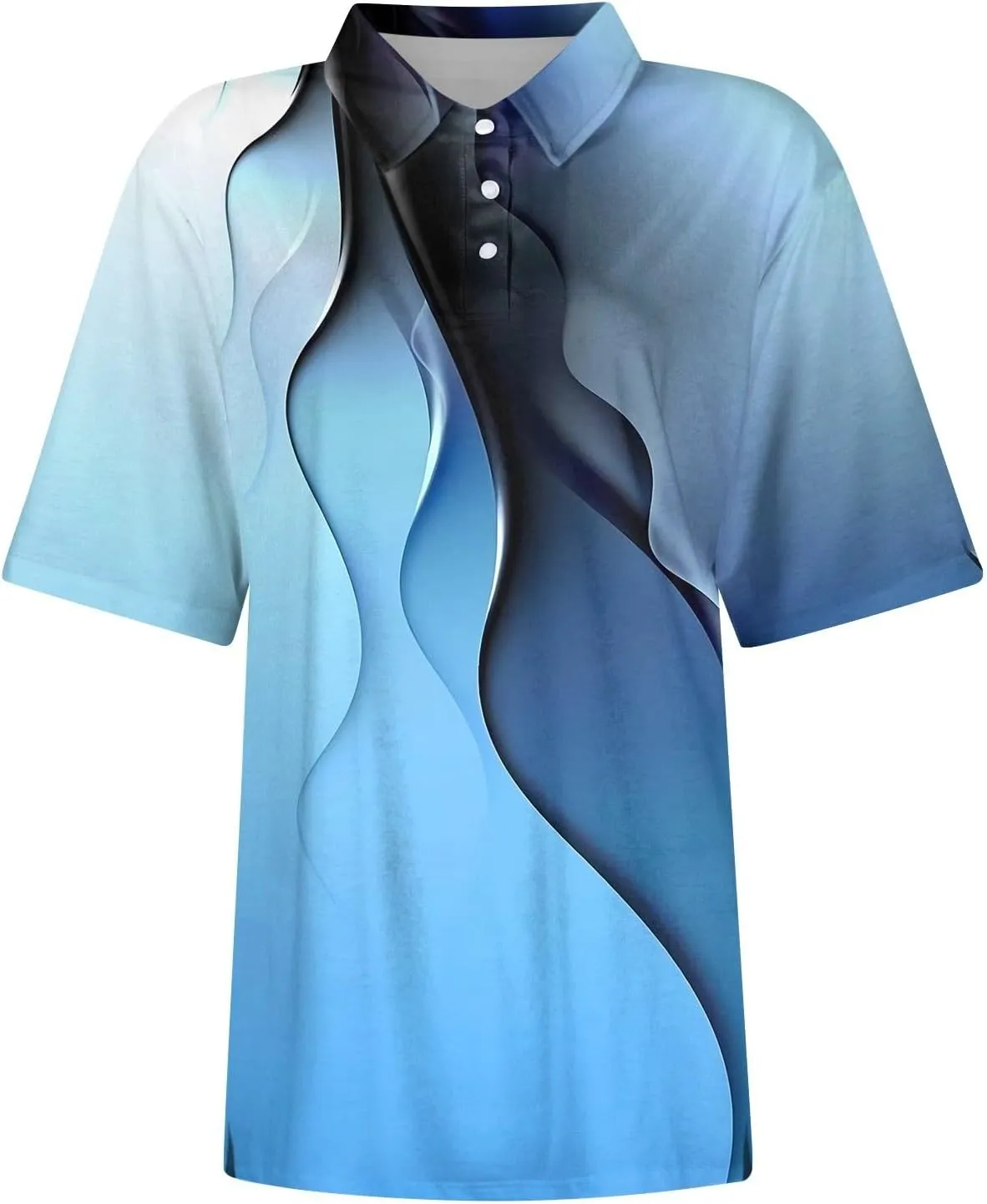 Women's T-Shirts Golf Short Sleeve Summer Blouses Button Down Collared Tops Vneck Blouses Flattering Clothes