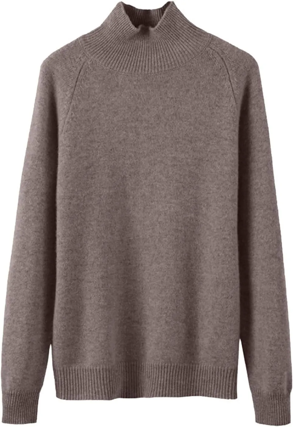 Women's Turtleneck Basic Sweaters 2024 Fall Winter Warm Ribbed Knitted Sweater Fashion Casual Long-Sleeve Jumper Tops