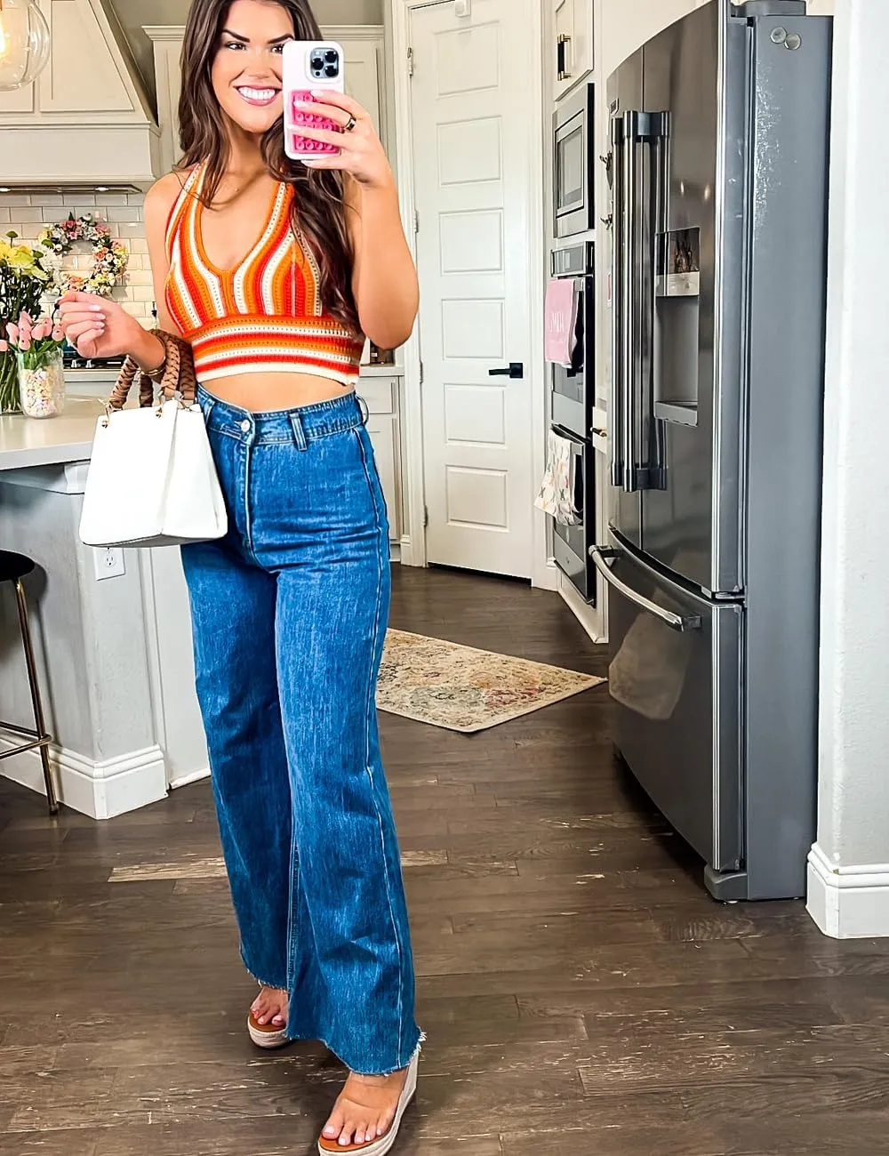 Women's Wide Leg Jeans High Waisted Stretchy Trendy Casual Versatile Work Denim Pants Trousers 2025