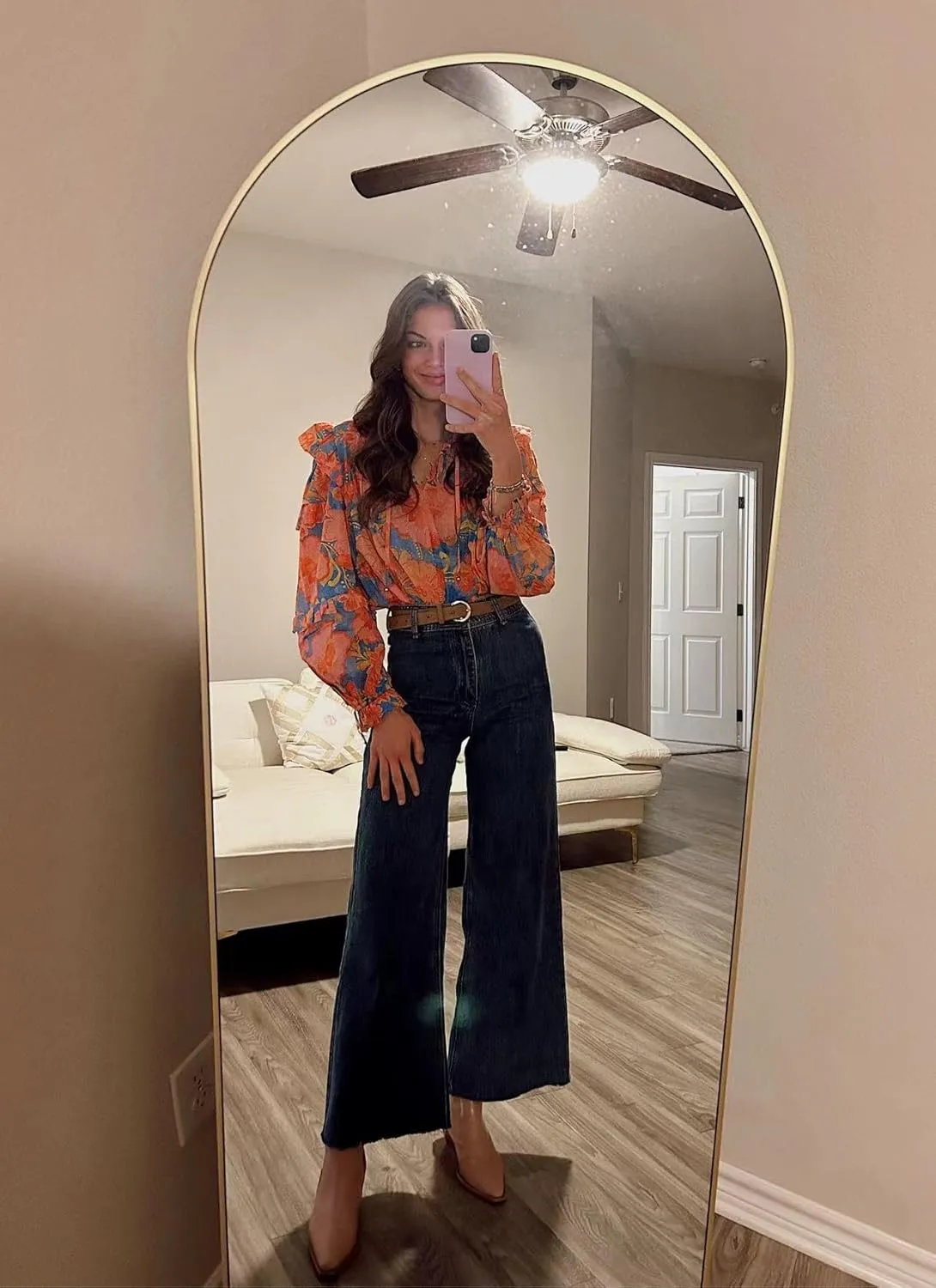Women's Wide Leg Jeans High Waisted Stretchy Trendy Casual Versatile Work Denim Pants Trousers 2025