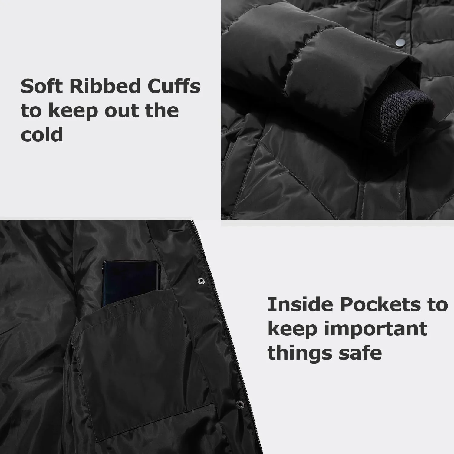 Women's Winter Thicken Coat Warm Long Puffer Jacket with Faux Fur Removable Hood Waterproof Insulated Jacket