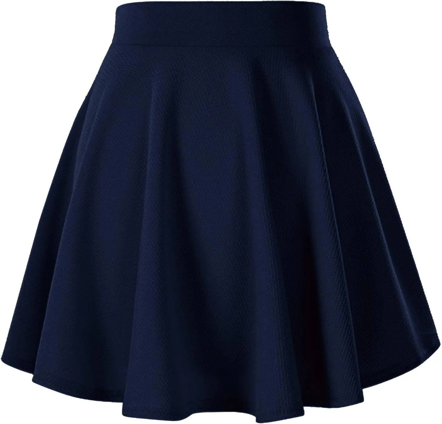 XOWRTE Women's Basic Versatile Casual High Waisted Ruffles Flared Mini Lingerie Skirts with Shorts