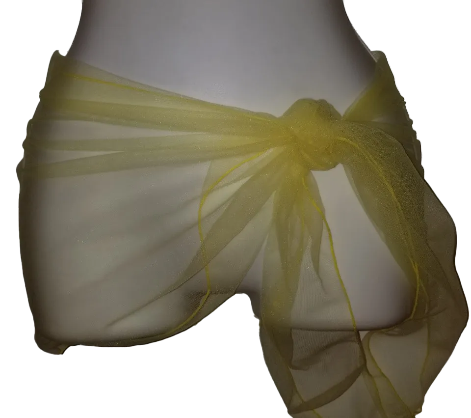 Yellow Sheer Sarong
