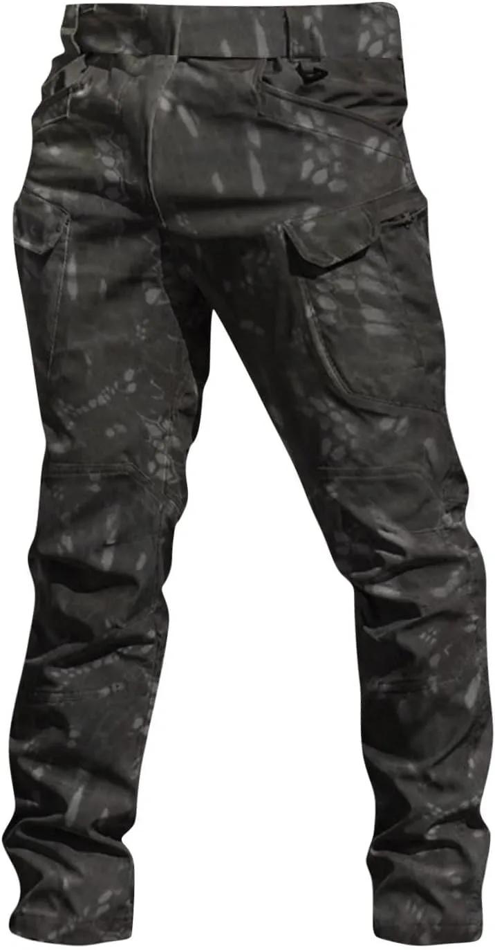 Ymosrh Men's Cargo Work Pants Casual Hiking Tactical Lightweight Ripstop Water Resistant Military Combat Trousers, M-3XL