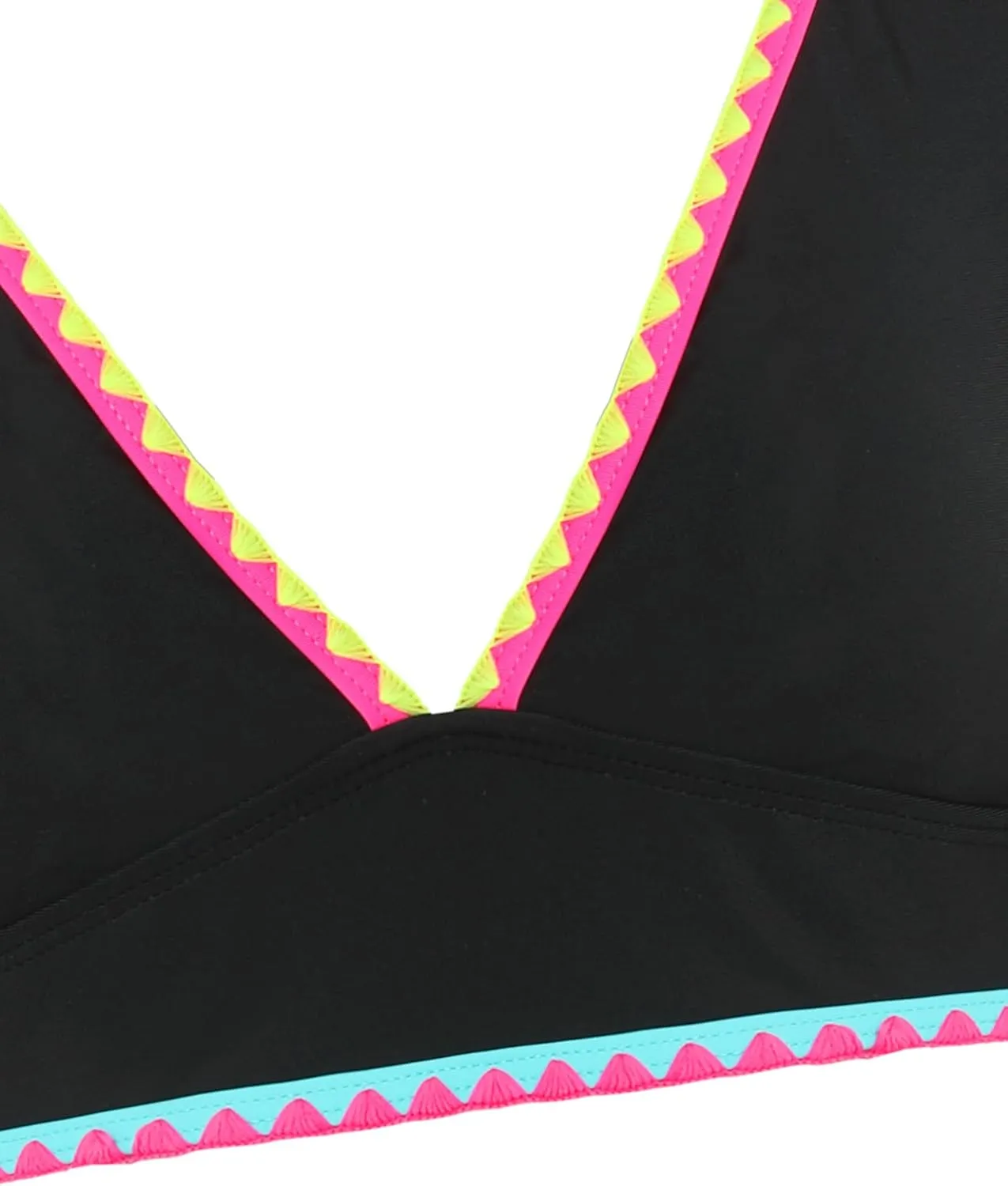 ZAFUL Women's High Waisted Bikini with Skirt Whip Stitch 2 Piece Swimsuits Tummy Control Bathing Suit