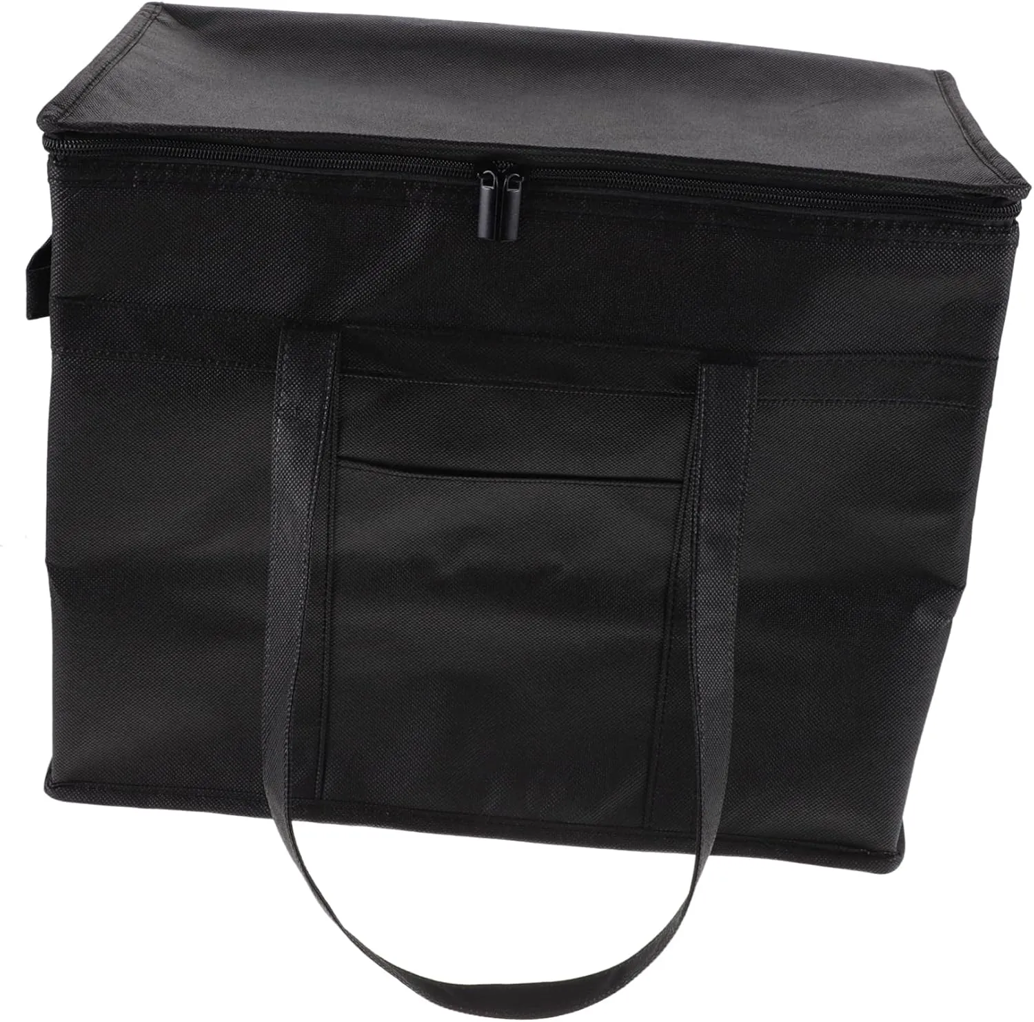 Zerodeko Collapsible Insulated Food Carrying Bag Reusable Grocery Bags for Outdoor Use Takeout Food Bag Zipper Stands Upright