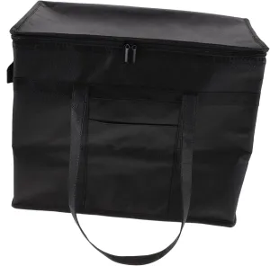 Zerodeko Collapsible Insulated Food Carrying Bag Reusable Grocery Bags for Outdoor Use Takeout Food Bag Zipper Stands Upright