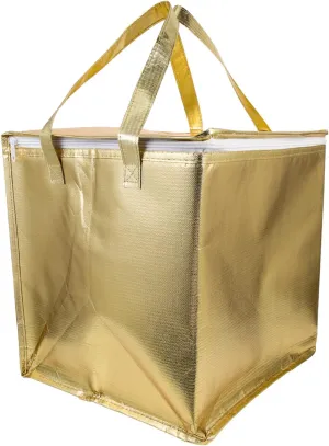 Zerodeko Insulated Food Bag Portable Grocery Tote with Handle Design for Takeout and Catering Bright Color for Easy Identification Collapsible Storage